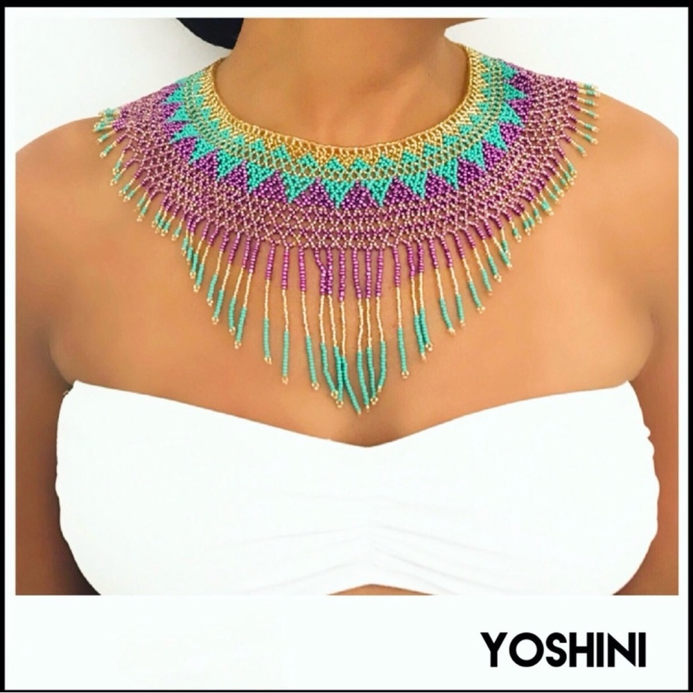 Colorful Beaded Necklace - Picture 2 of 2